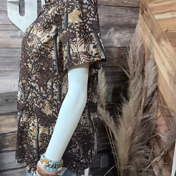 EUC Bushlane Camo Button Up Hunting Shirt in Brown - Picture 5 of 10